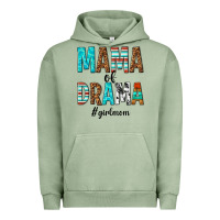 Pigment Oil Green mama of drama girl mom Urban Hoodie - texasbilliewilder
