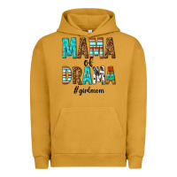 Pigment Peanut Butter mama of drama girl mom Urban Hoodie - texasbilliewilder