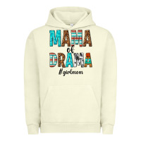 Pigment Pistachio mama of drama girl mom Urban Hoodie - texasbilliewilder