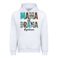 White mama of drama girl mom Urban Hoodie - texasbilliewilder