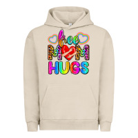 Pigment French Oak free mom hugs Urban Hoodie - Zillion Design Studio