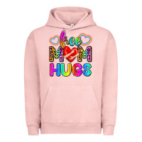 Pigment Salmon free mom hugs Urban Hoodie - Zillion Design Studio