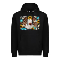 Black cowhide leopard calf Premium Hoodie - RanaPortraitStore
