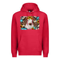 Cardinal cowhide leopard calf Premium Hoodie - RanaPortraitStore