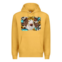 Mustard cowhide leopard calf Premium Hoodie - RanaPortraitStore