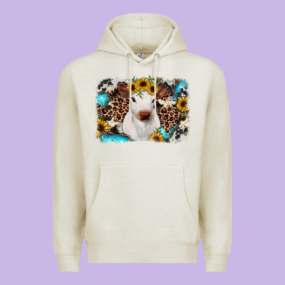 Cowhide Leopard Calf Premium Hoodie Designed By Ranaportraitstore