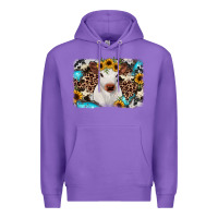 Purple cowhide leopard calf Premium Hoodie - RanaPortraitStore