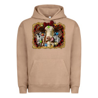 Pigment Burro heifer cow christmas western background Urban Hoodie - RanaPortraitStore