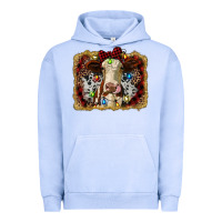 Pigment Grape Ice heifer cow christmas western background Urban Hoodie - RanaPortraitStore