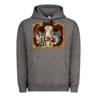Pigment Tornado heifer cow christmas western background Urban Hoodie - RanaPortraitStore