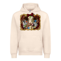 Sandshell heifer cow christmas western background Urban Hoodie - RanaPortraitStore
