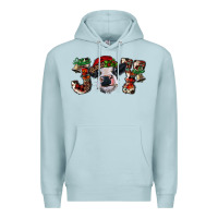 Blue Mist christmas joy with heifer cow Premium Hoodie - RanaPortraitStore