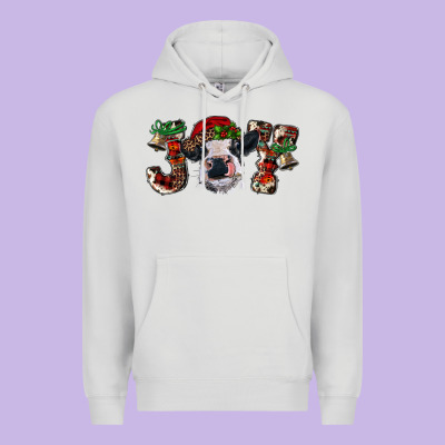 Christmas Joy With Heifer Cow Premium Hoodie Designed By Ranaportraitstore