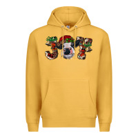 Mustard christmas joy with heifer cow Premium Hoodie - RanaPortraitStore