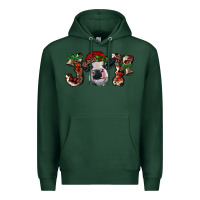 Sports Green christmas joy with heifer cow Premium Hoodie - RanaPortraitStore