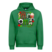 Emerald mama soccer with popcorn Urban Hoodie - texasbilliewilder
