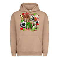 Pigment Burro mama soccer with popcorn Urban Hoodie - texasbilliewilder
