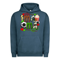 Pigment Midnight Navy mama soccer with popcorn Urban Hoodie - texasbilliewilder