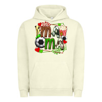 Pigment Pistachio mama soccer with popcorn Urban Hoodie - texasbilliewilder