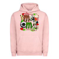 Pigment Salmon mama soccer with popcorn Urban Hoodie - texasbilliewilder