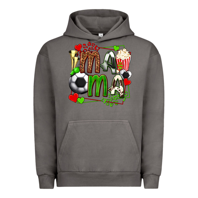 Mama Soccer With Popcorn Urban Hoodie by texasbilliewilder | Teevron