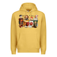 Antique Gold harry coffee cups Premium Hoodie - Zillion Design Studio