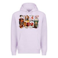 Lilac harry coffee cups Premium Hoodie - Zillion Design Studio