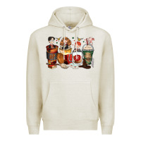 Oatmeal Heather harry coffee cups Premium Hoodie - Zillion Design Studio