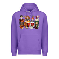 Purple harry coffee cups Premium Hoodie - Zillion Design Studio