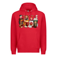 Red harry coffee cups Premium Hoodie - Zillion Design Studio