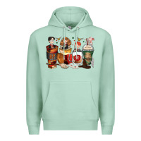 Seafoam harry coffee cups Premium Hoodie - Zillion Design Studio