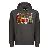 Smoke harry coffee cups Premium Hoodie - Zillion Design Studio