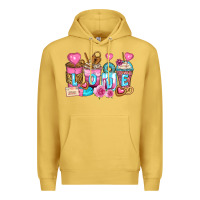 Antique Gold valentine's day coffee cups Premium Hoodie - Zillion Design Studio