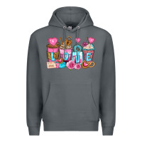 Rock valentine's day coffee cups Premium Hoodie - Zillion Design Studio