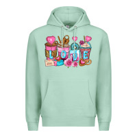 Seafoam valentine's day coffee cups Premium Hoodie - Zillion Design Studio
