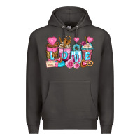 Smoke valentine's day coffee cups Premium Hoodie - Zillion Design Studio