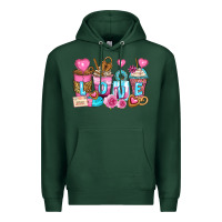 Sports Green valentine's day coffee cups Premium Hoodie - Zillion Design Studio