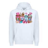 White valentine's day coffee cups Premium Hoodie - Zillion Design Studio