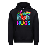 Black free dad hugs Urban Hoodie - Zillion Design Studio