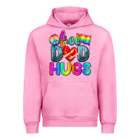 Fuchsia Pink free dad hugs Urban Hoodie - Zillion Design Studio