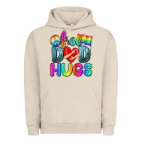 Pigment French Oak free dad hugs Urban Hoodie - Zillion Design Studio