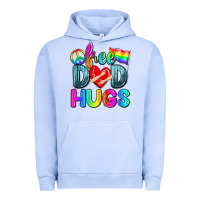 Pigment Grape Ice free dad hugs Urban Hoodie - Zillion Design Studio