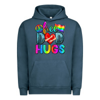 Pigment Midnight Navy free dad hugs Urban Hoodie - Zillion Design Studio