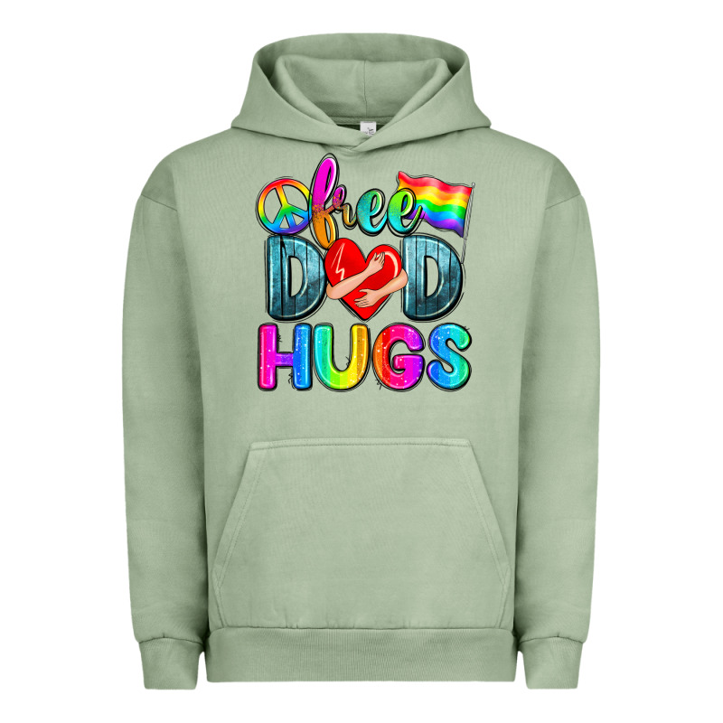 Free Dad Hugs Urban Hoodie by Zillion Design Studio | Teevron