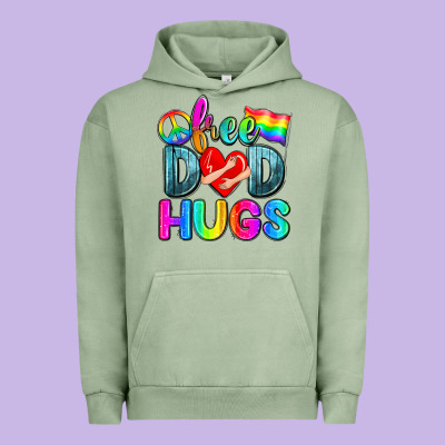 Free Dad Hugs Urban Hoodie Designed By Zillion Design Studio