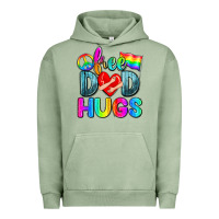 Pigment Oil Green free dad hugs Urban Hoodie - Zillion Design Studio