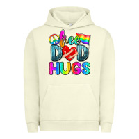 Pigment Pistachio free dad hugs Urban Hoodie - Zillion Design Studio