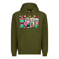 Army Green pharmacy coffee cups Premium Hoodie - Zillion Design Studio