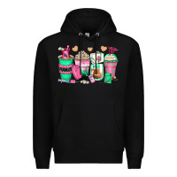 Black pharmacy coffee cups Premium Hoodie - Zillion Design Studio