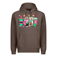 Coffee pharmacy coffee cups Premium Hoodie - Zillion Design Studio